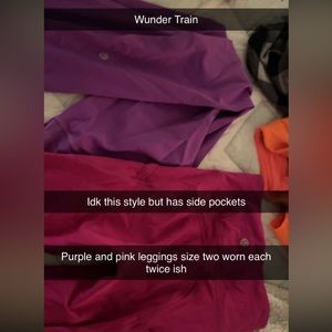 Lululemon leggings size 2